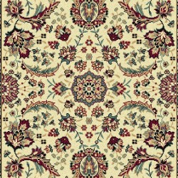 Tappeto persiano Tabriz classico passatoia floreale crema-rosso 13720 2