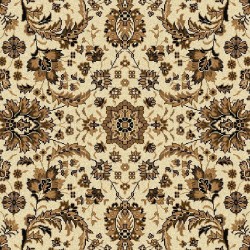 Carpet classico Tabriz classico floreale crema-marrone 13720 2