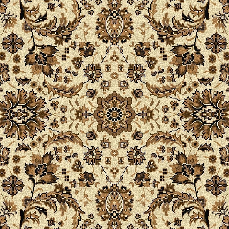 Carpet classico Tabriz classico floreale crema-marrone 13720