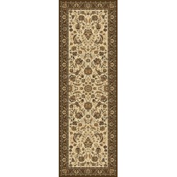 Tappeto persiano Tabriz classico passatoia floreale crema-marrone 13720