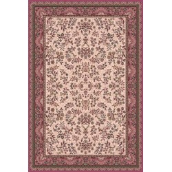 Carpet classico Isfahan lana crema-rosa 1236