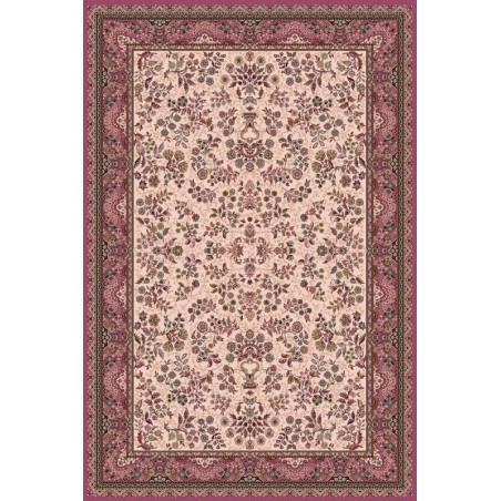 Tappeto persiano Isfahan lana crema-rosa 1236