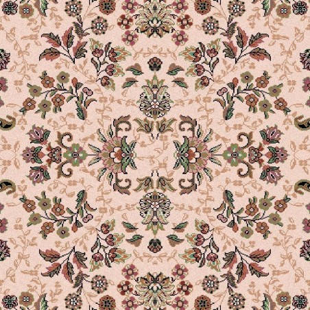 Carpet classico Isfahan lana crema-verde 1236