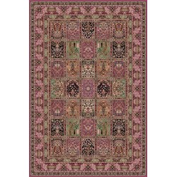 Tappeto persiano Qum formelle lana rosa 1258