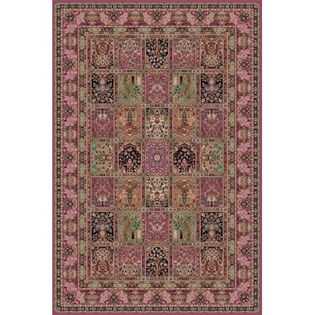 Carpet classico Qum formelle lana rosa 1258