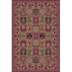 Tappeto persiano Qum formelle lana rosso 1258