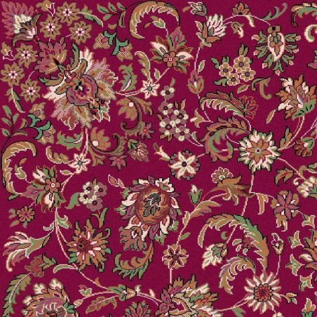 Tappeto persiano Isfahan lana rosso 1276-677