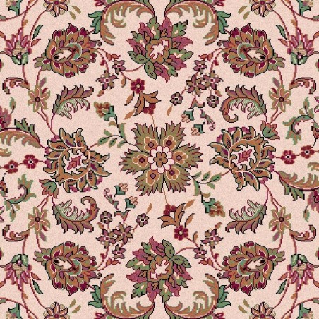 Carpet classico Isfahan lana crema-rosso 1276-680