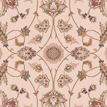 Carpet classico Isfahan lana crema-terra cotta 1277-694