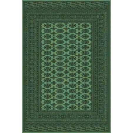 Carpet classico Bukhara lana extra fine verde 1292-671