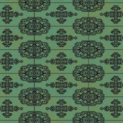 Tappeto persiano Bukhara lana extra fine verde 1292-671 2