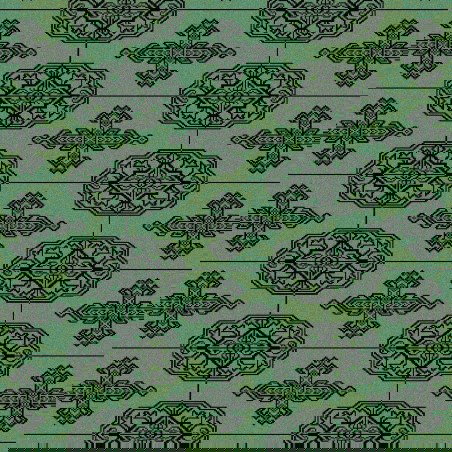 Carpet classico Bukhara lana extra fine verde 1292-671