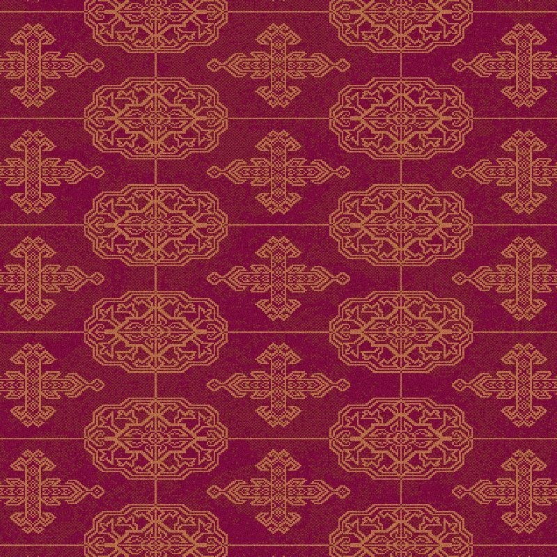 Carpet classico Bukhara lana extra fine rosso 1292-677