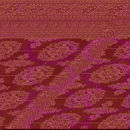 Carpet classico Bukhara lana extra fine rosso 1292-677