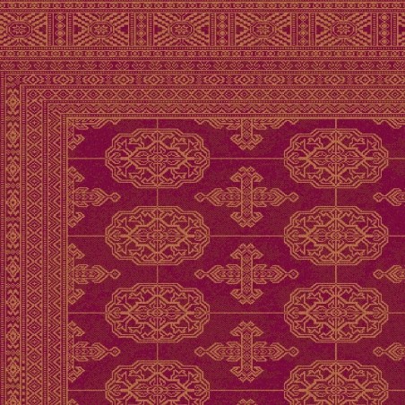 Tappeto persiano Bukhara lana extra fine rosso 1292-677