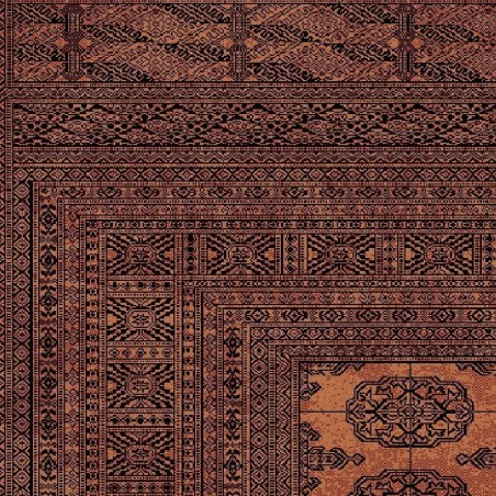 Tappeto persiano Bukhara lana extra fine oro 1292-681