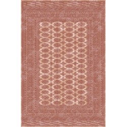 Tappeto persiano Bukhara lana extra fine crema-terra cotta 1292-694