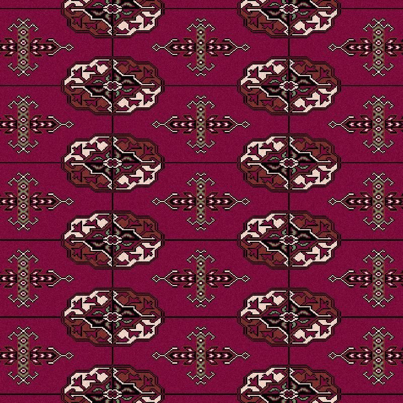 Carpet classico Bukhara lana extra fine rosso 6211-677