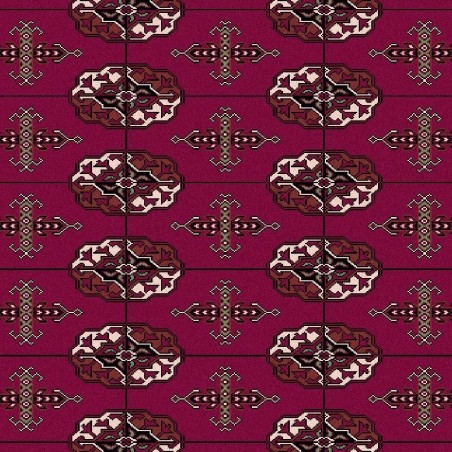 Carpet classico Bukhara lana extra fine rosso 6211-677