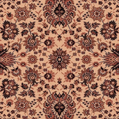 Tappeto persiano Tabriz fine lana crema-marrone 1561-504