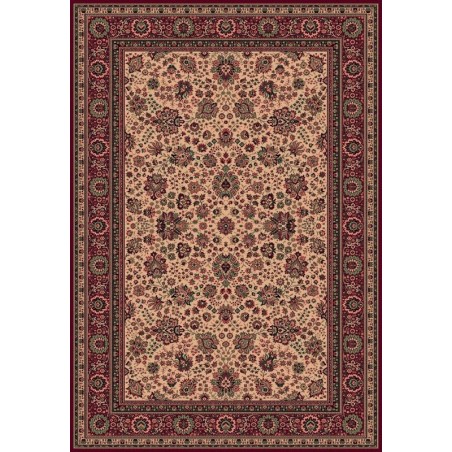 Carpet classico Tabriz fine lana beige-rosso 1561-505