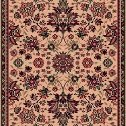 Tappeto persiano Tabriz fine lana passatoia beige-rosso 1561-505 2