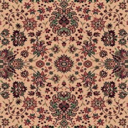 Tappeto persiano Tabriz fine lana ottagonale beige-rosso 1516-505 2