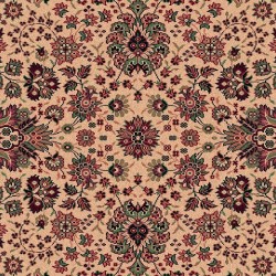 Carpet classico Tabriz fine lana rotondo beige-rosso 1570-505 2