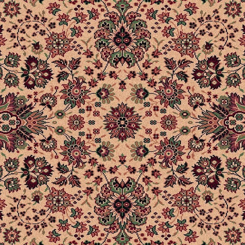 Tappeto persiano Tabriz fine lana rotondo beige-rosso 1570-505