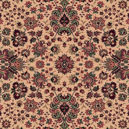 Tappeto persiano Tabriz fine lana rotondo beige-rosso 1570-505