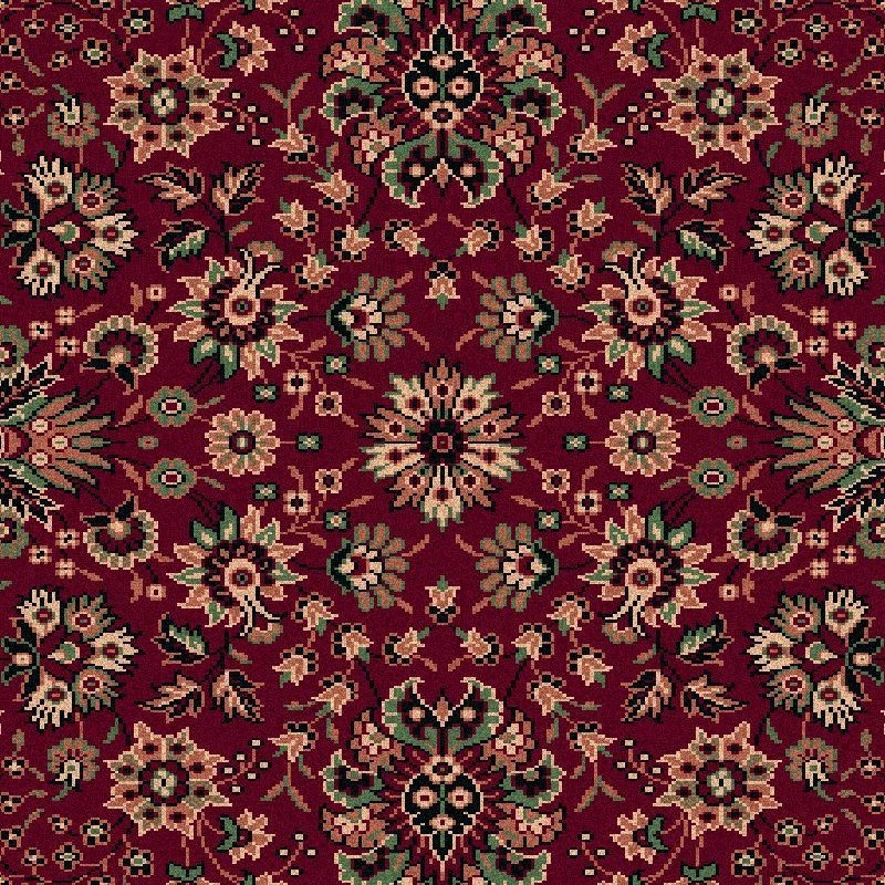 Carpet classico Tabriz fine lana rosso 1561-507