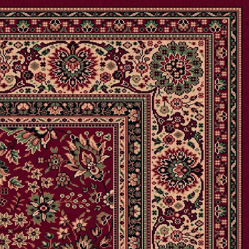 Tappeto persiano Tabriz fine lana rosso 1561-507