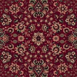 Tappeto persiano Tabriz fine lana quadrato rosso 1561-507 2
