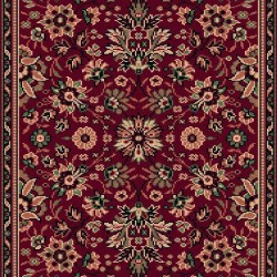Carpet classico Tabriz fine lana passatoia rosso 1561-507 2