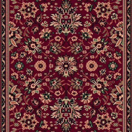 Carpet classico Tabriz fine lana passatoia rosso 1561-507