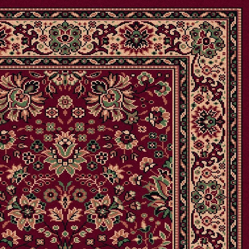 Carpet classico Tabriz fine lana passatoia rosso 1561-507