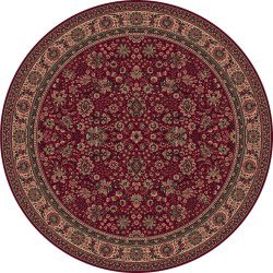 Carpet classico Tabriz fine lana rotondo rosso 1570-507