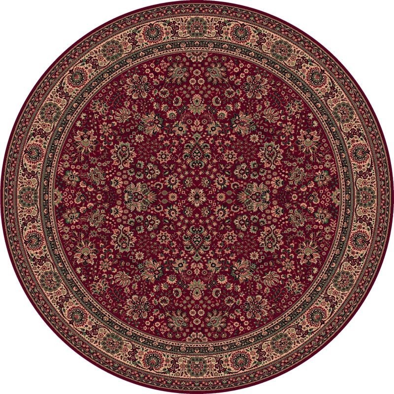 Carpet classico Tabriz fine lana rotondo rosso 1570-507