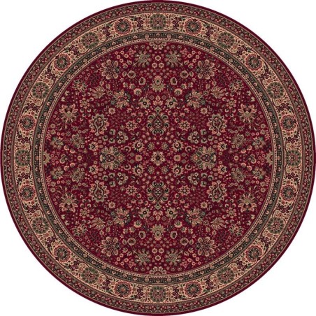 Carpet classico Tabriz fine lana rotondo rosso 1570-507