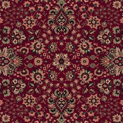 Tappeto persiano Tabriz fine lana rotondo rosso 1570-507 2