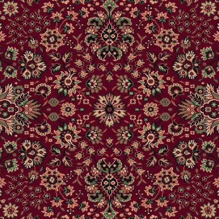 Carpet classico Tabriz fine lana rotondo rosso 1570-507