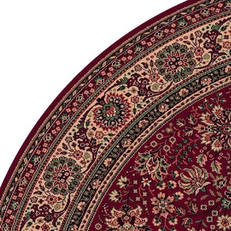 Carpet classico Tabriz fine lana rotondo rosso 1570-507