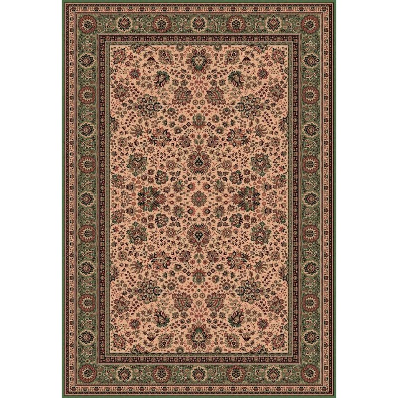 Carpet classico Tabriz fine lana crema-verde 1561-508