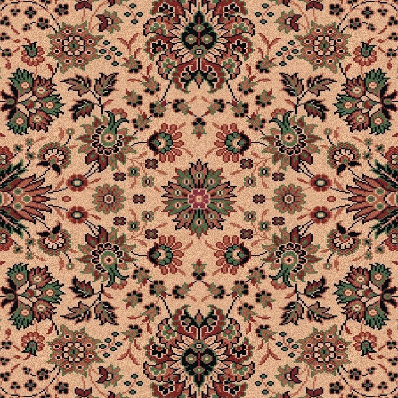 Tappeto persiano Tabriz fine lana crema-verde 1561-508