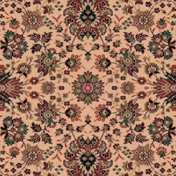 Carpet classico Tabriz fine lana quadrato crema-verde 1561-508 2