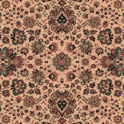 Carpet classico Tabriz fine lana rotondo crema-verde 1570-508 2