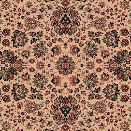 Tappeto persiano Tabriz fine lana rotondo crema-verde 1570-508