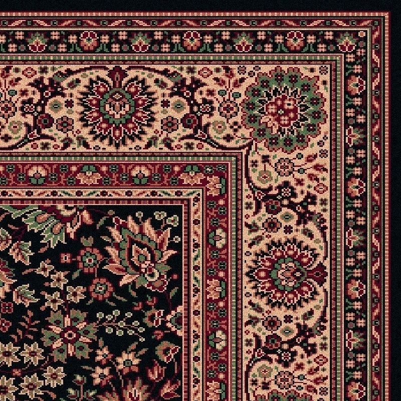 Carpet classico Tabriz fine lana marine 1561-509