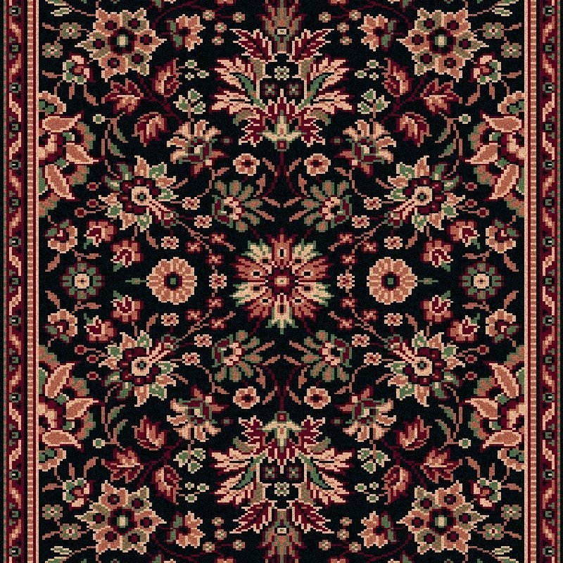 Carpet classico Tabriz fine lana passatoia marine 1561-509