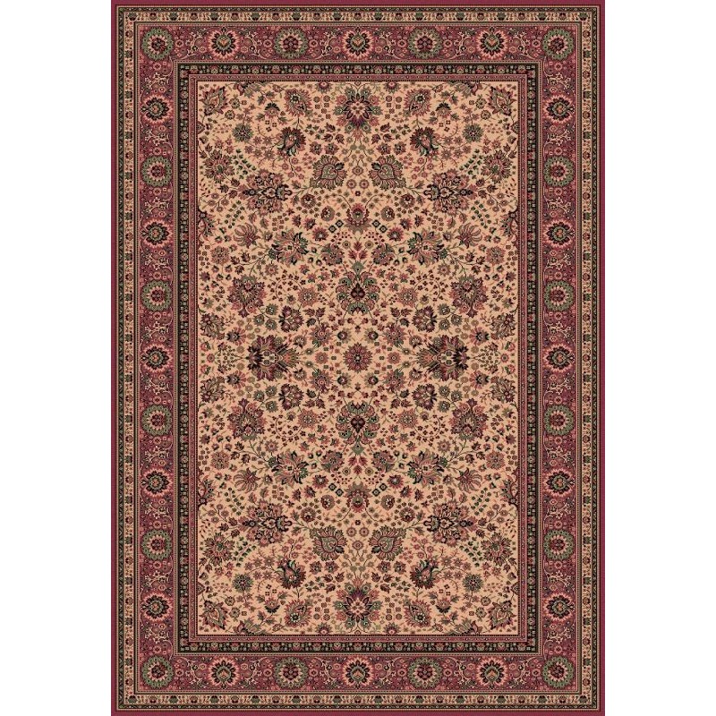Tappeto persiano Tabriz fine lana crema-rosa 1561-515